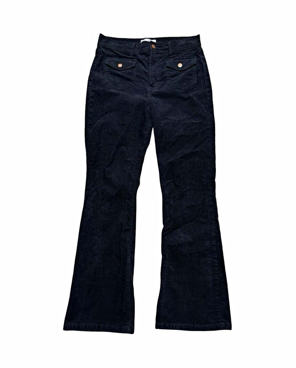 Gap Women’s Black Dark Wash High Rise '70s Flare Stretch 5-Pocket Jeans